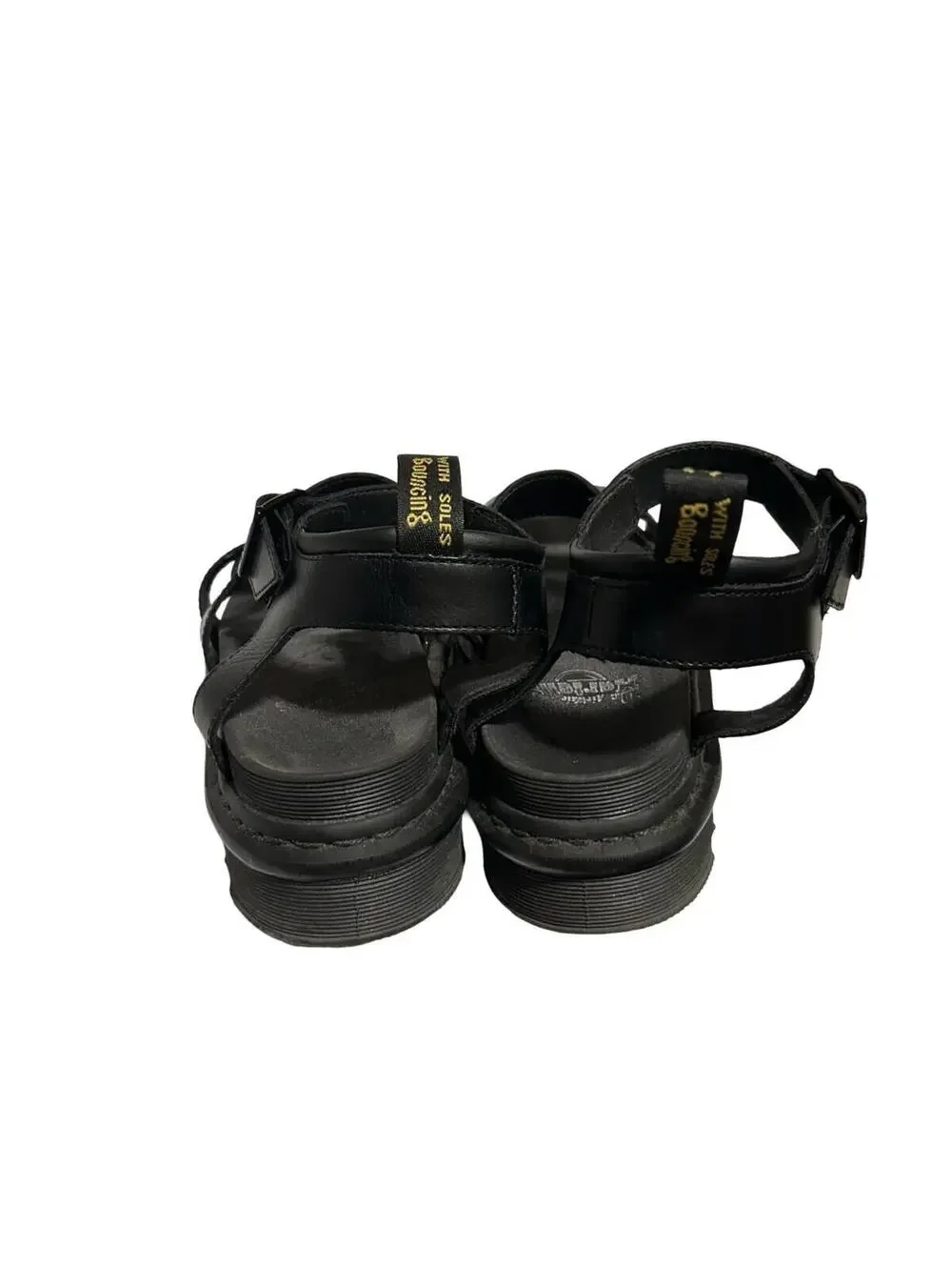Dr‎ Martens Blaire Black Leather Platform Sandals Women’s US 9 EU 41 UK 7